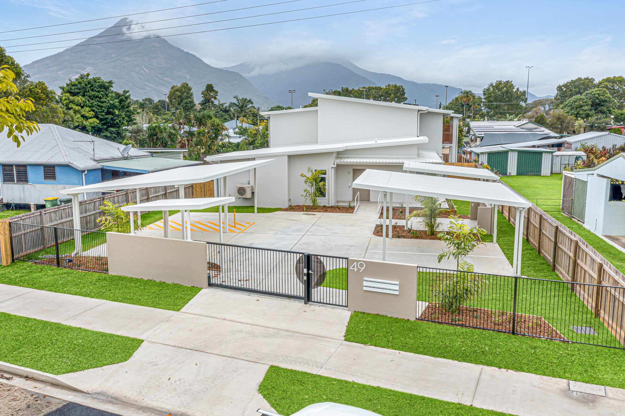 A completed specialist disability accommodation dwelling located in Gordonvale, Cairns