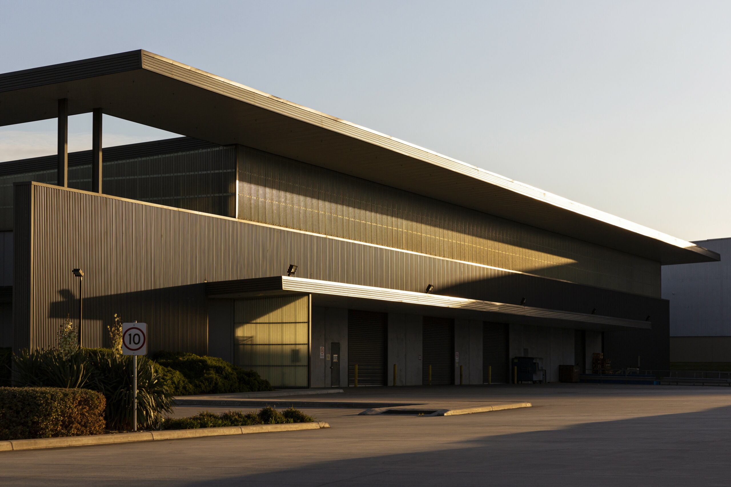 Exterior of a modern industrial property